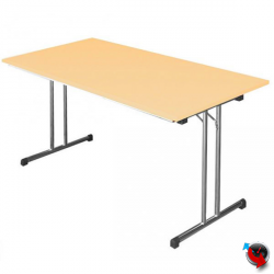 Artikel Nr. 350592 - Klapptisch Ahorn/alu silber 1200 x 800 mm